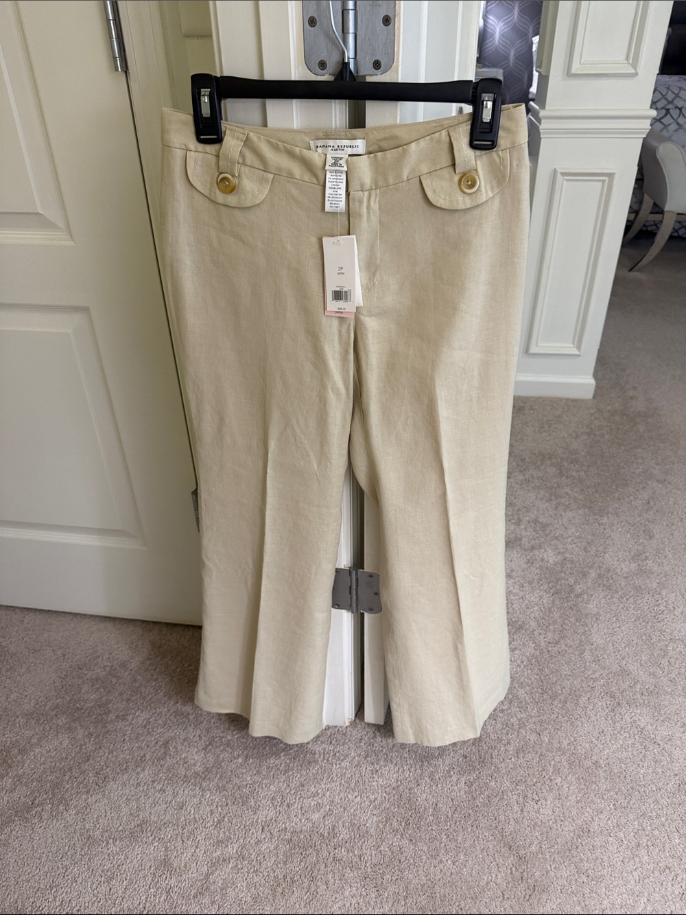 Banana republic stretch petite fully lined pants